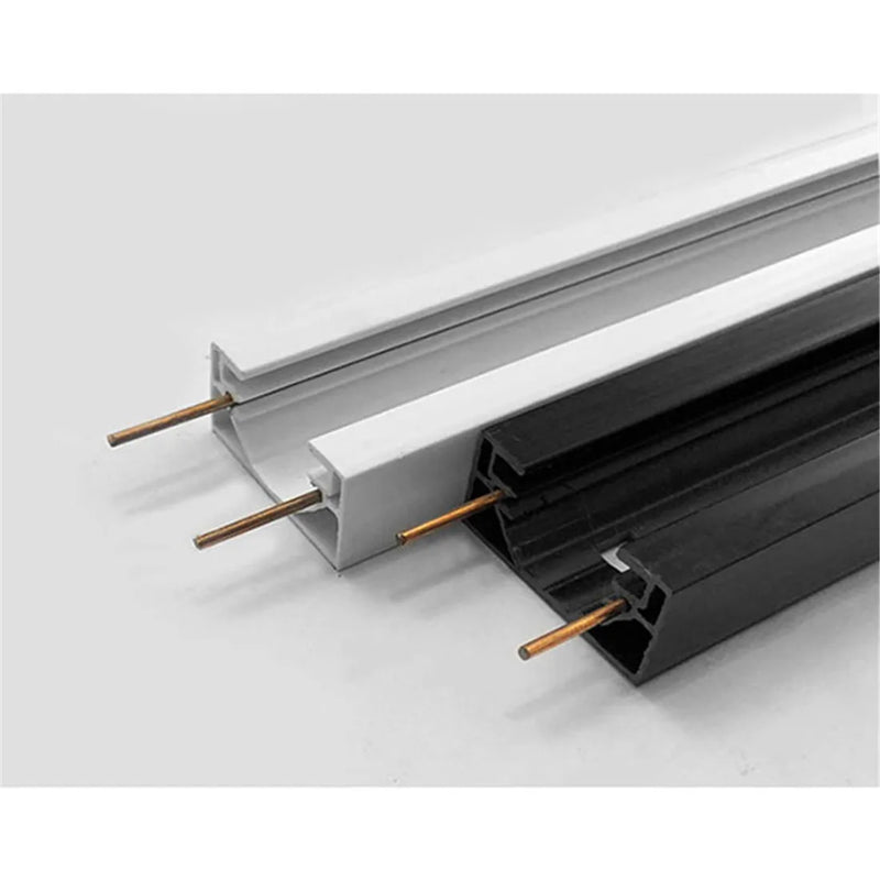 Afralia™ 100cm Black White Track for Track Lights Aluminum Rail Part