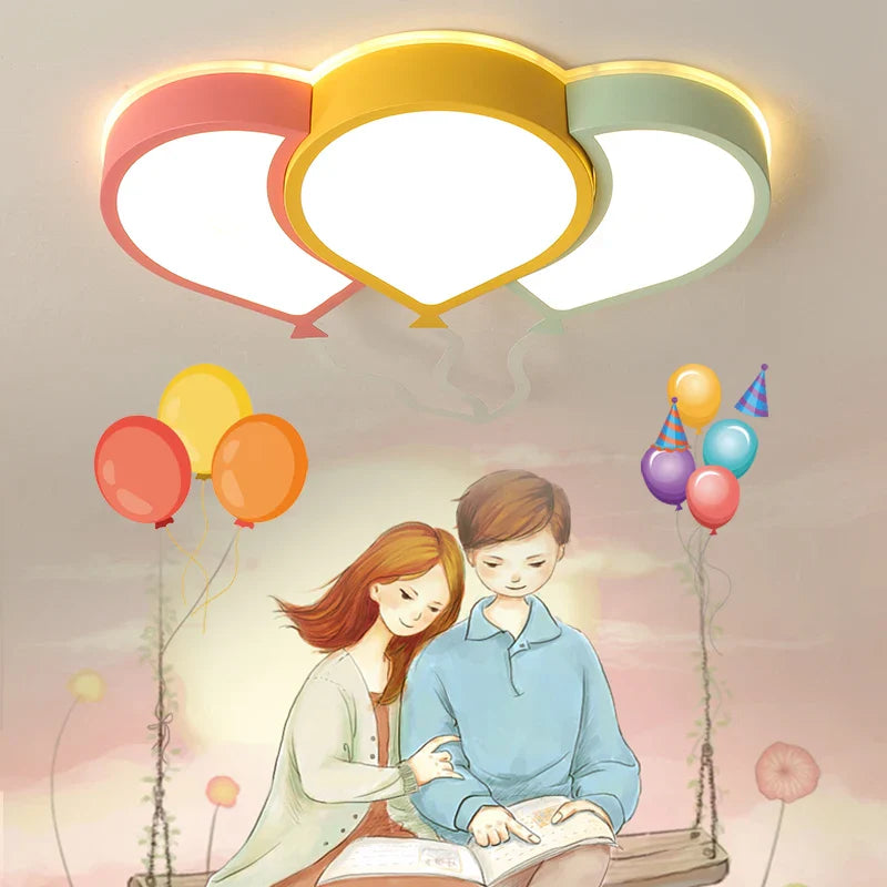Afralia™ Kids Room Princess Chandelier: Cartoon Lamp Shade Ceiling Chandelier for Cute Room Decor