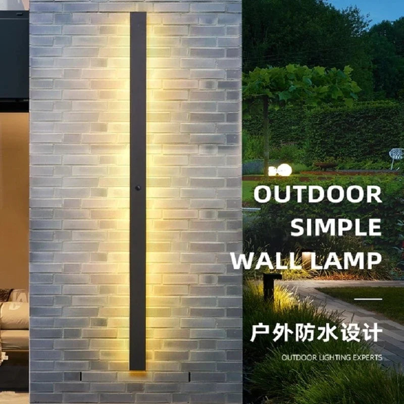 Afralia™ Stainless Steel Light-Control Wall Lamp, Outdoor IP65, Modern Design