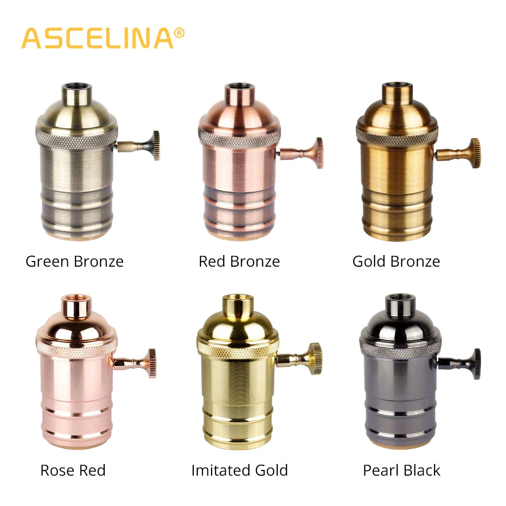 Afralia™ Retro E27 Lamp Base for DIY Chandeliers, Vintage Lighting Accessories