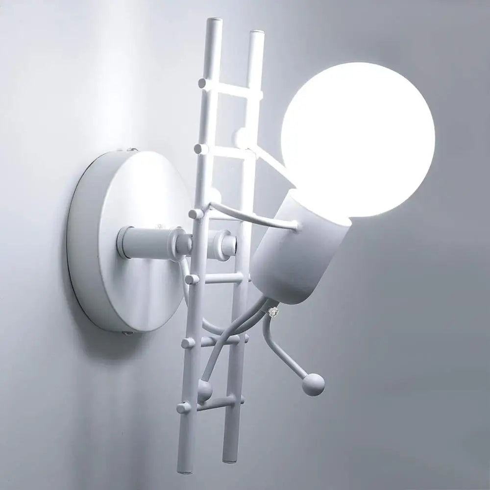 Afralia™ Modern Iron Wall Sconce Light for Bedroom Kids Room Kitchen