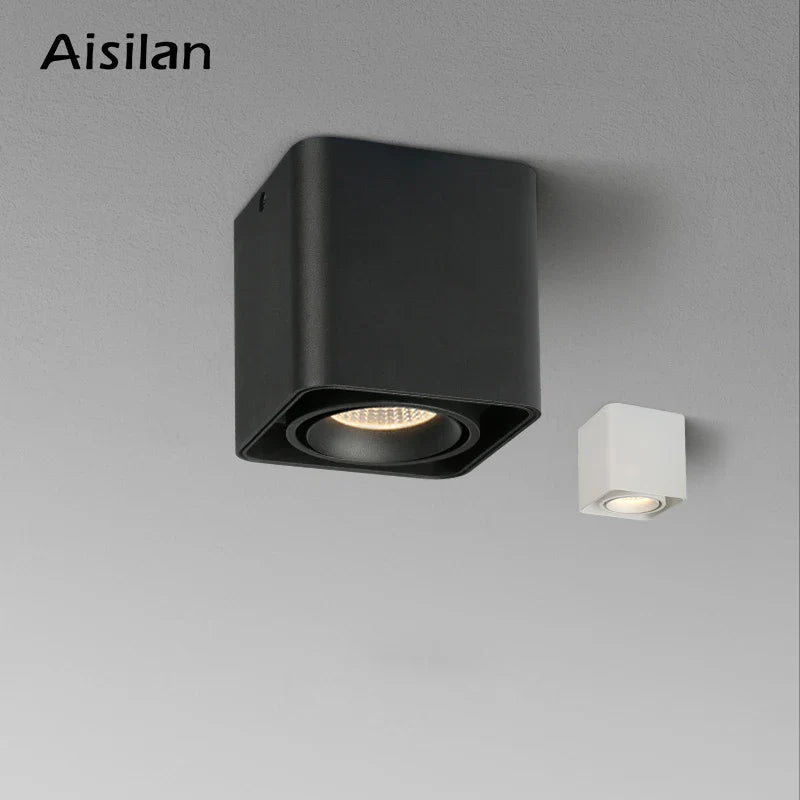 Afralia™ Square Ceiling Lights 9W Downlight for Bedroom Living Room