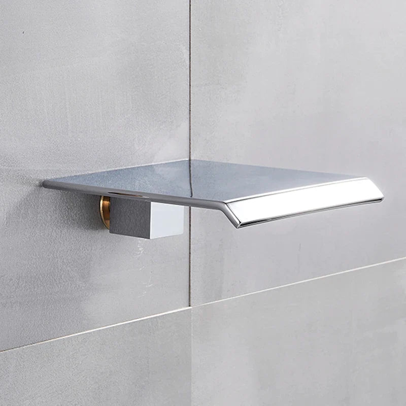 Afralia™ Waterfall Bathtub Faucet in Chrome/Gold/Black Finish, Single Handle Basin Nozzle