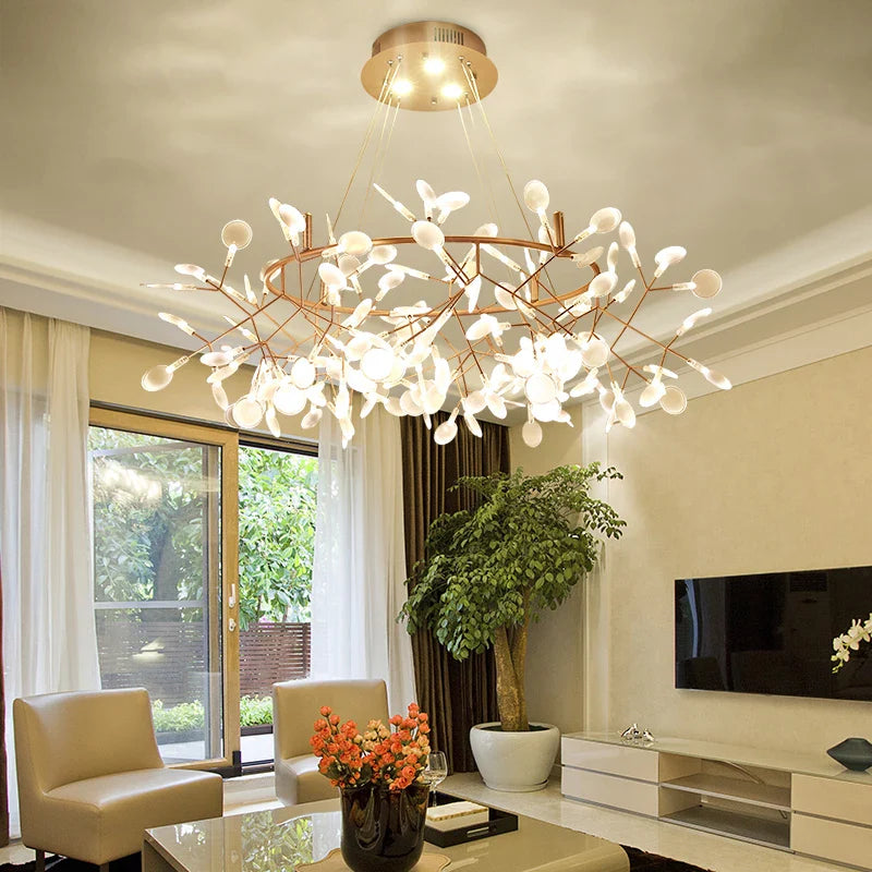 Afralia™ Modern Dandelion Chandelier Stylish Tree Branch Acrylic Light for Home Decor