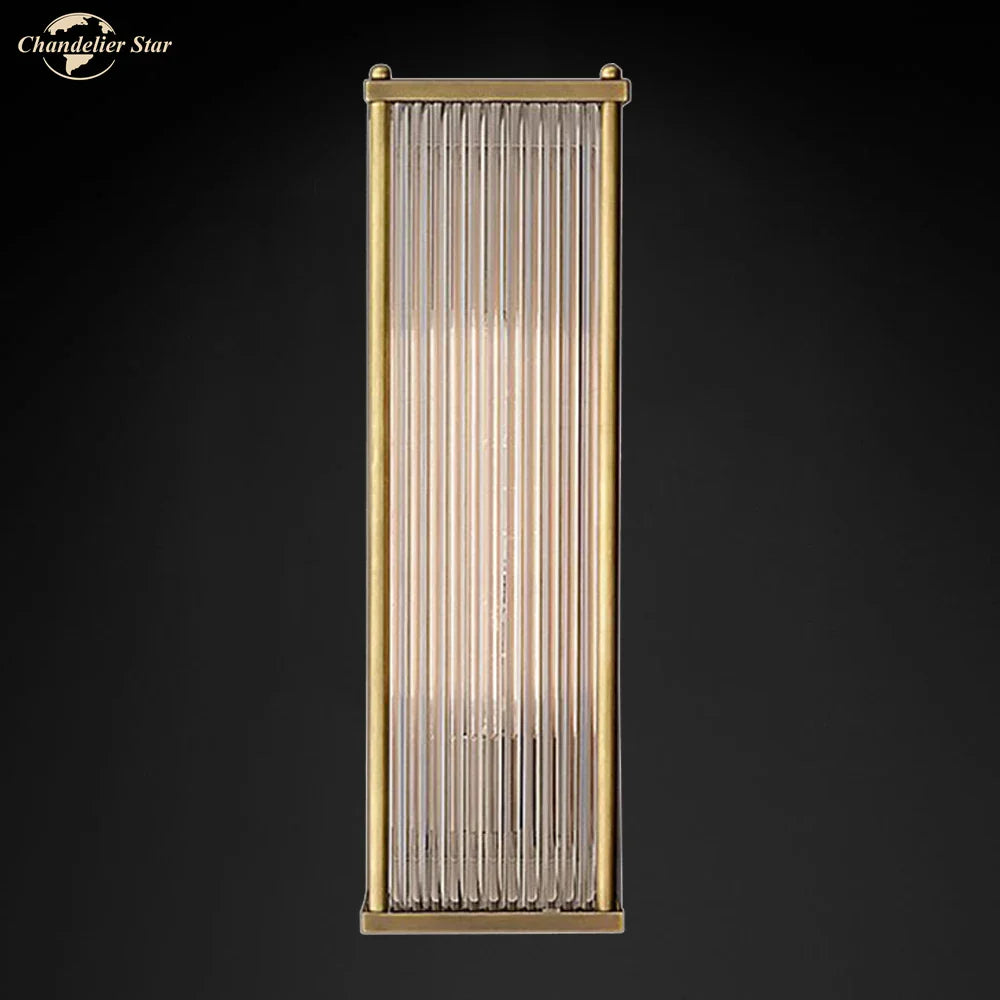 Afralia™ Crystal Wall Sconce Light Retro Vintage Wall Lamp Indoor LED Lighting
