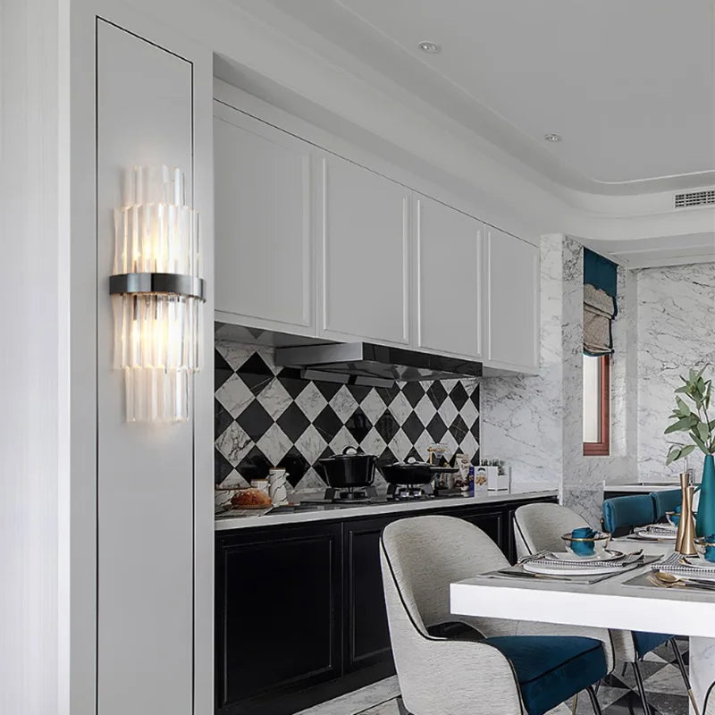 Afralia™ Crystal Wall Lamp: Elegant Lighting for Living Room, Bedroom, and Staircase