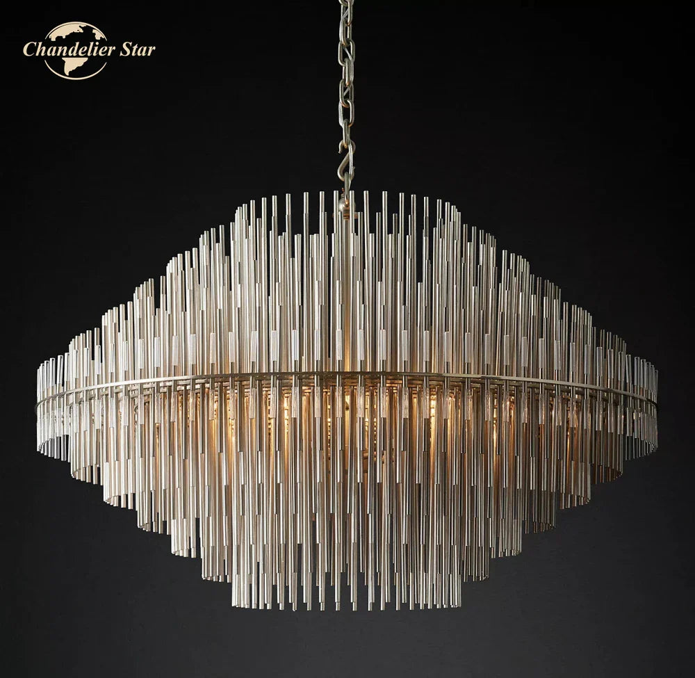 Afralia™ Emile Round LED Chandelier for Dining & Living Room Lighting
