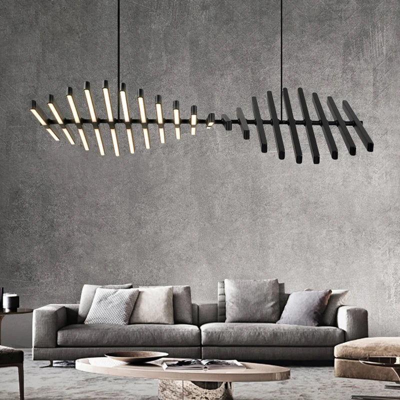 Afralia™ Modern LED Chandelier with Dimmable Control - Stylish Lighting for Home and Hotel