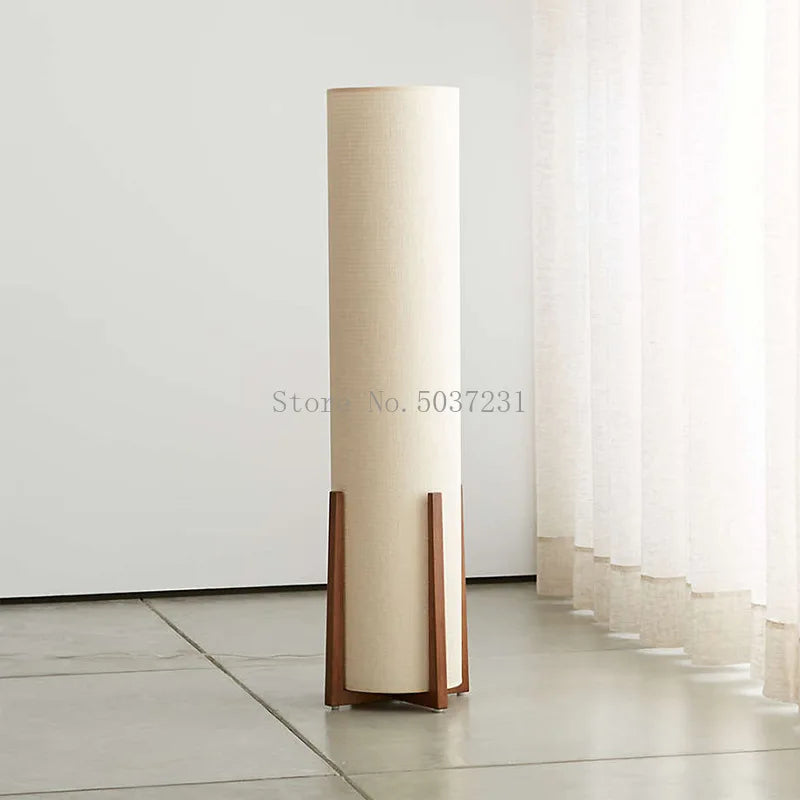 Afralia™ Chinese Zen Wooden Floor Lamp for Living Room Bedroom Sofa Bedside