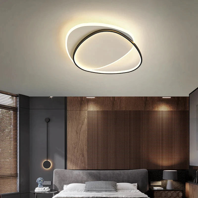 Afralia™ Triangle Bedroom Lamp - Round Master Room Ceiling Light
