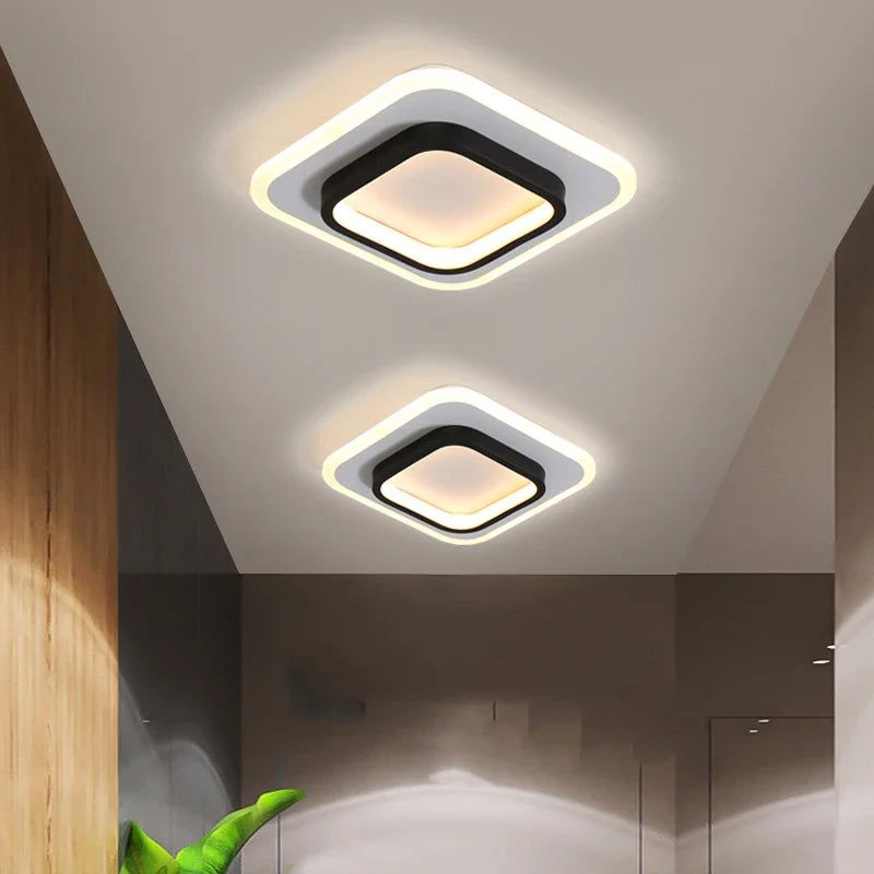 Afralia™ Round Square LED Ceiling Light - Small Indoor Night Light