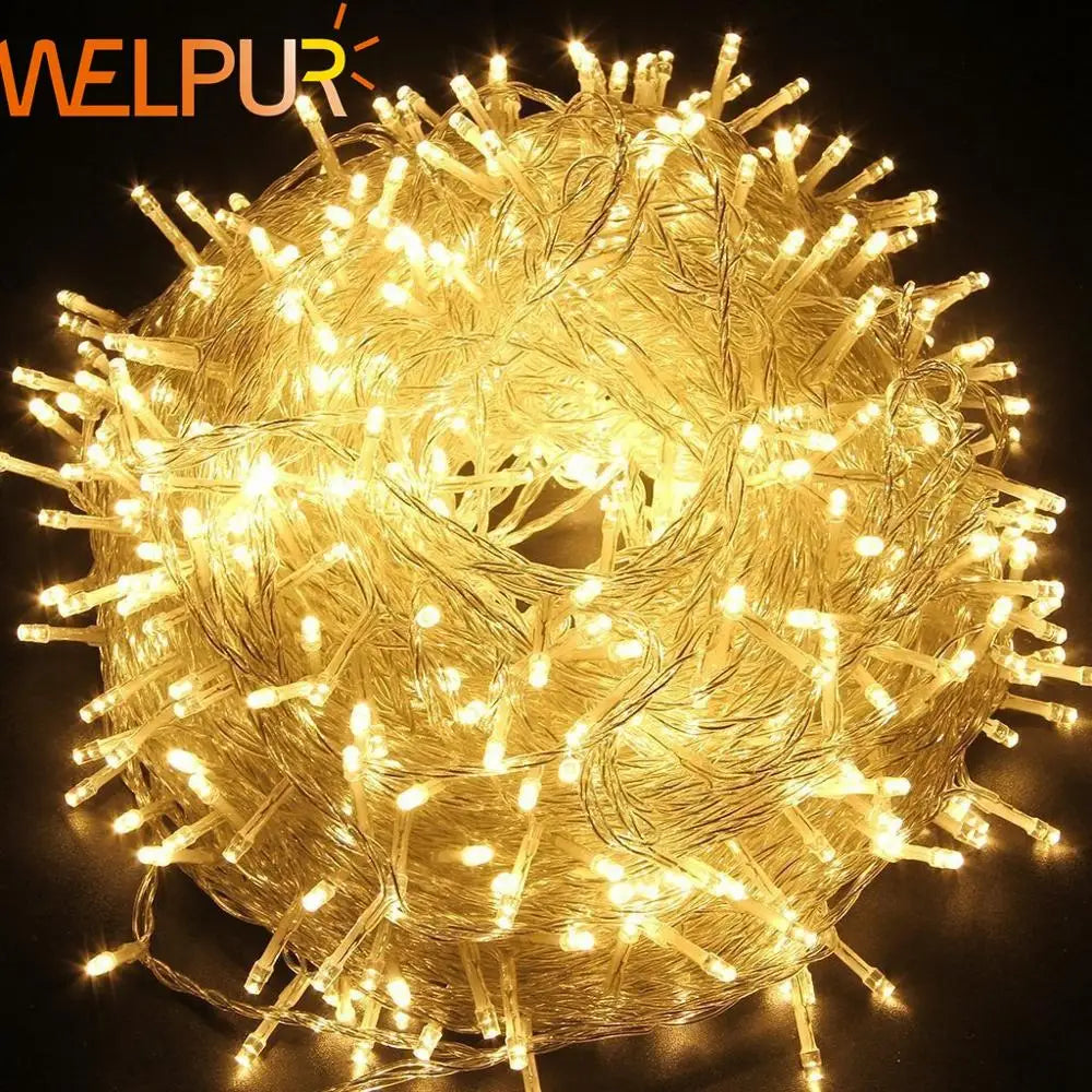 Afralia™ LED Fairy Strings Light 220V Outdoor Waterproof Garland for Christmas Party Wedding Birthday