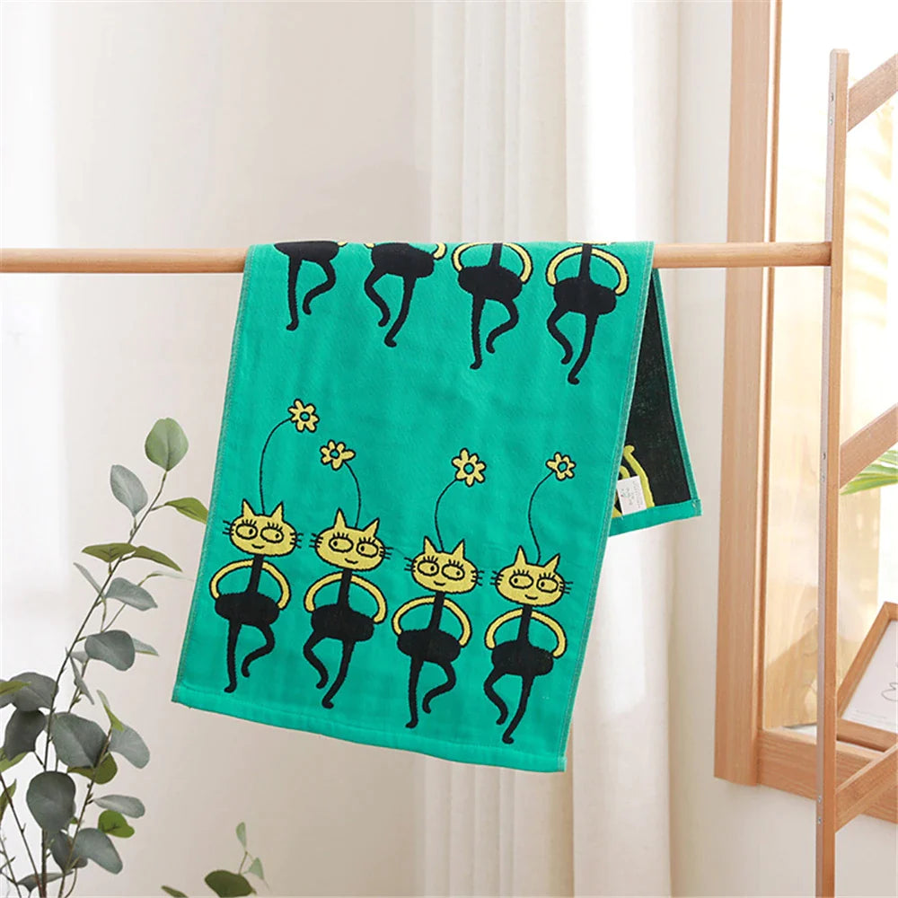 Afralia™ Cotton Gauze Hand & Face Towel Set - 35x75 CM - 20 Colors