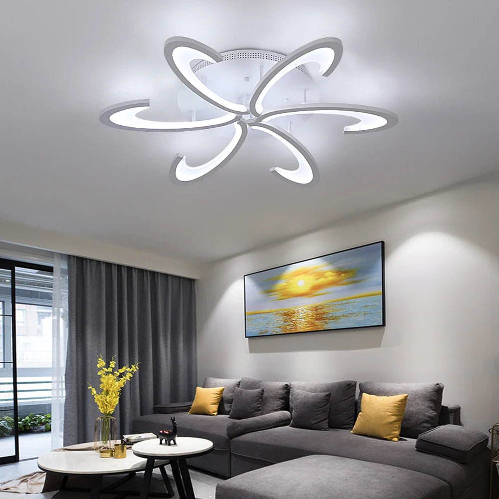 Afralia™ Modern Acrylic LED Chandelier Ceiling Light for Living Room Bedroom Decor