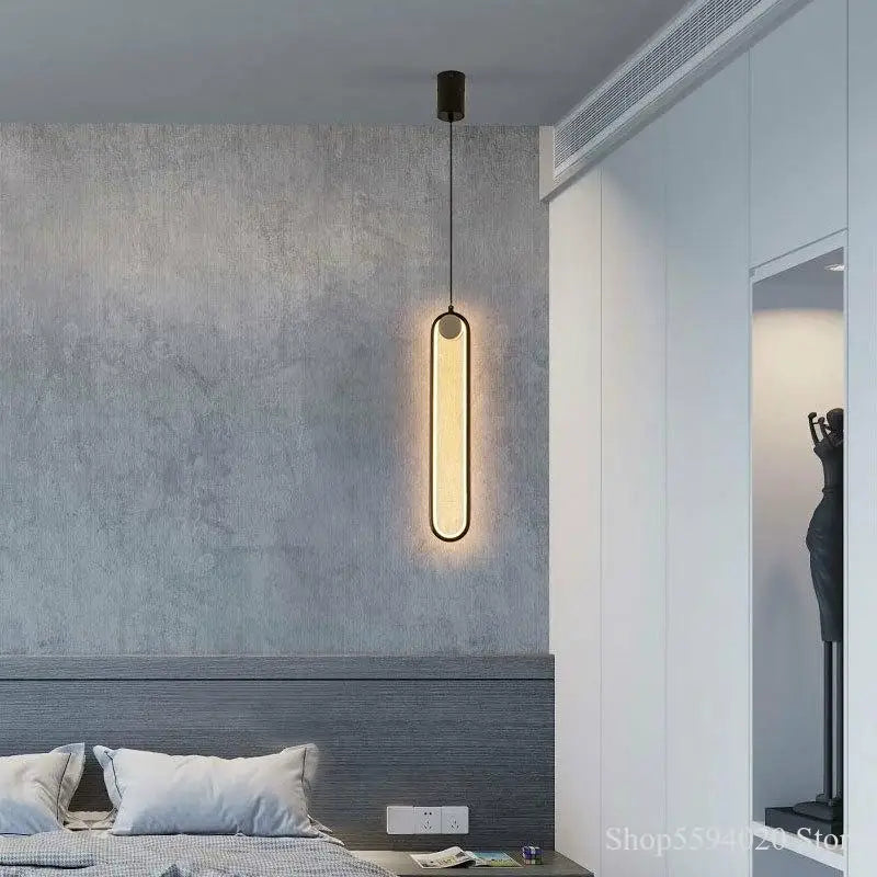 Afralia™ Minimalist LED Chandelier - Modern Bedroom and Living Room Ring Light