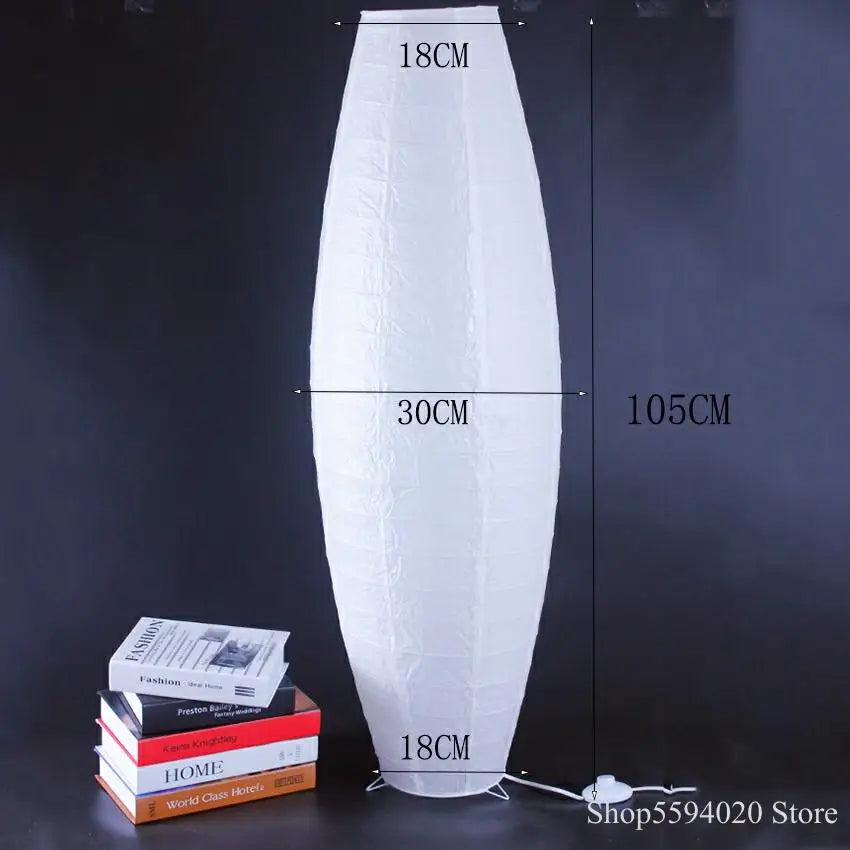 Afralia™ Nordic White LED Paper Floor Light for Living Room Bedroom Indoor Lighting