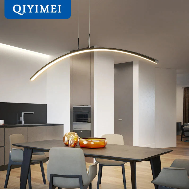 Afralia™ LED Pendant Lights: Modern, Remote-Control, Cord Hanging, for Study, Kitchen, Living Room