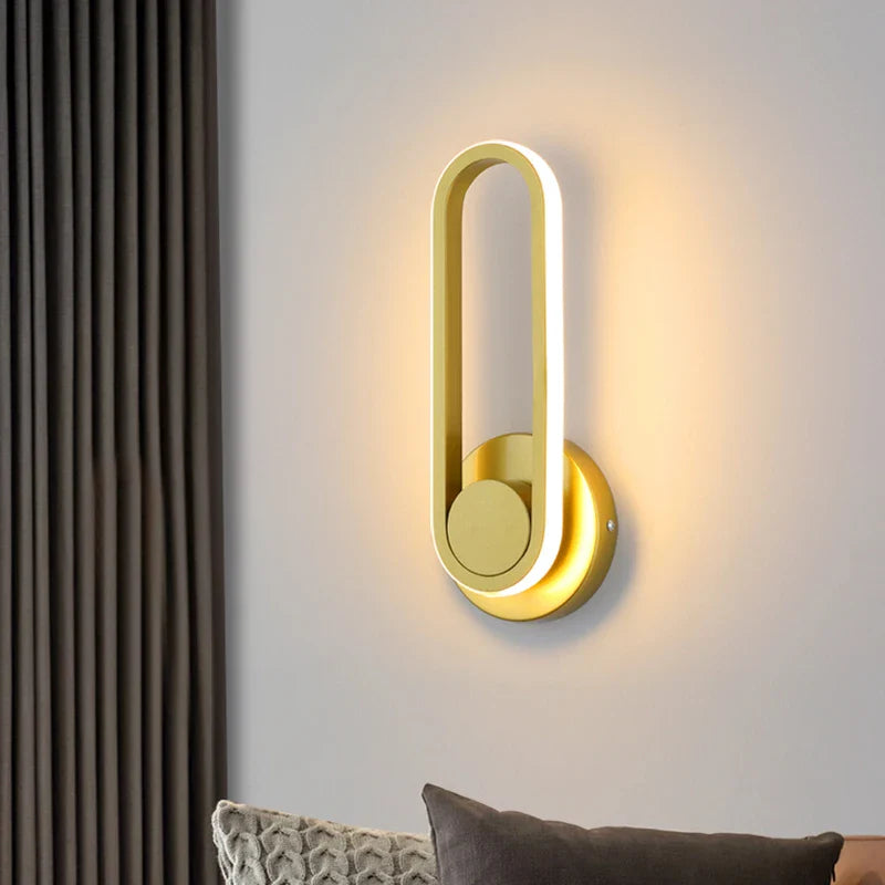 Afralia™ Rotatable 12W LED Wall Lamp in Black for Bedroom, Aisle, Indoor Decor