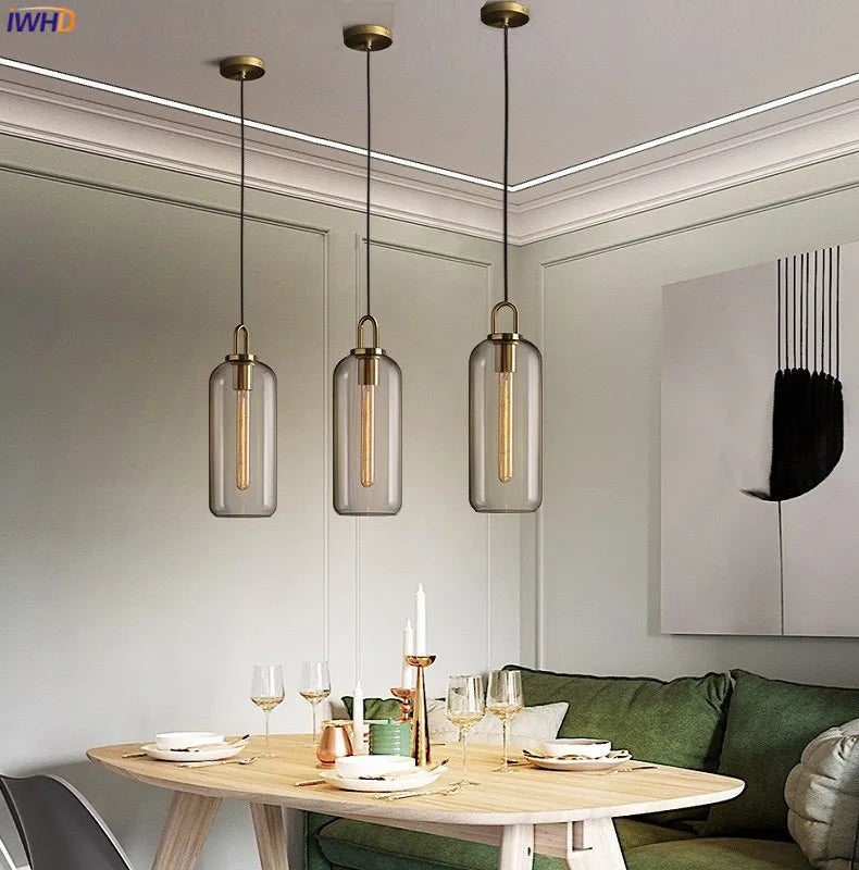 Afralia™ Glass Ball LED Pendant Light - Modern Hanging Lights for Home, Restaurant, Cafe