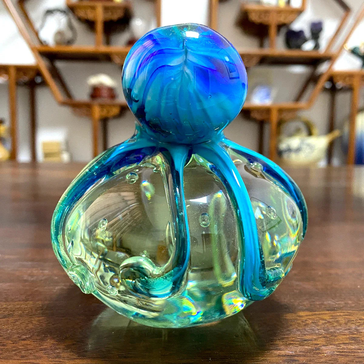 Afralia™ Marine Animal Glass Sculpture Figurine Collection for Home Decor Settings