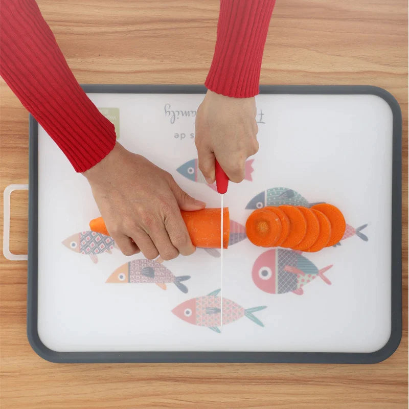 Afralia™ Dual-Use Cutting Board: Food Grade PP Chopping Block for Kitchen, Non-Slip & Easy Clean.