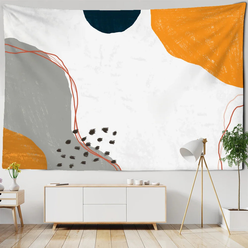 Afralia™ 3D Pattern Tapestry Wall Hanging for Bohemian Hippie Home Decor