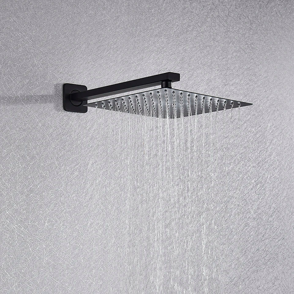 Afralia™ Digital Display Luxury Rainfall Shower Faucet with Massage System & Bathtub Faucet