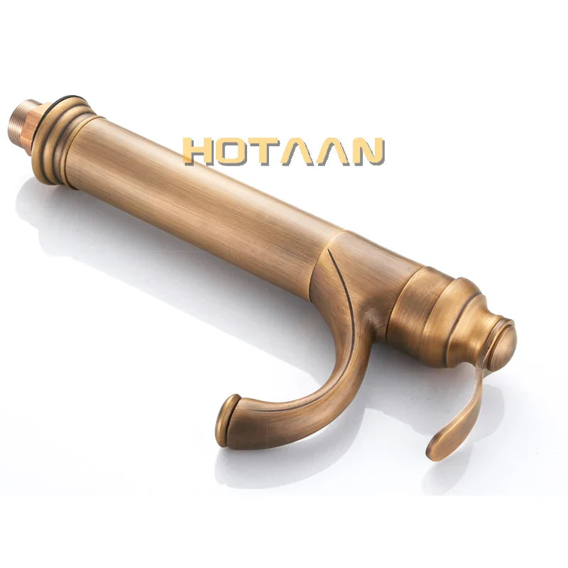 Afralia™ High Brass Sink Faucet Hot Cold Bathroom Tap Basin Faucet YT-5010