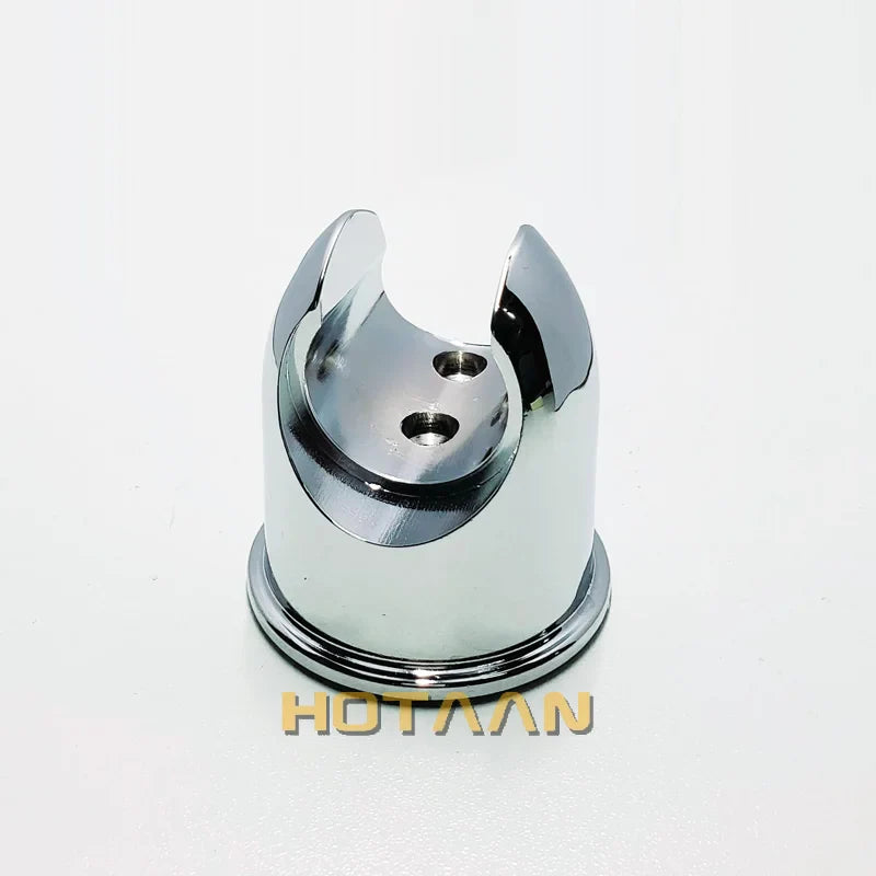 Afralia™ Chrome Wall Mounted Hand Shower Holder Hook Pedestal Bracket - Bathroom Accessories