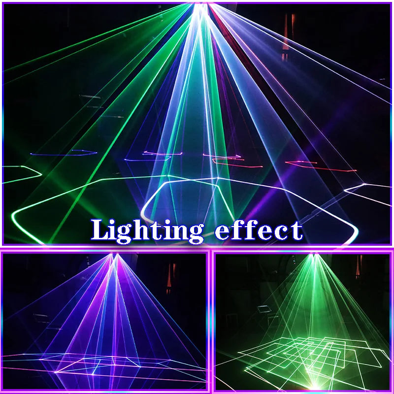 Afralia™ Beam Laser Projector DJ Disco Stage Party Lights with DMX512 Controller