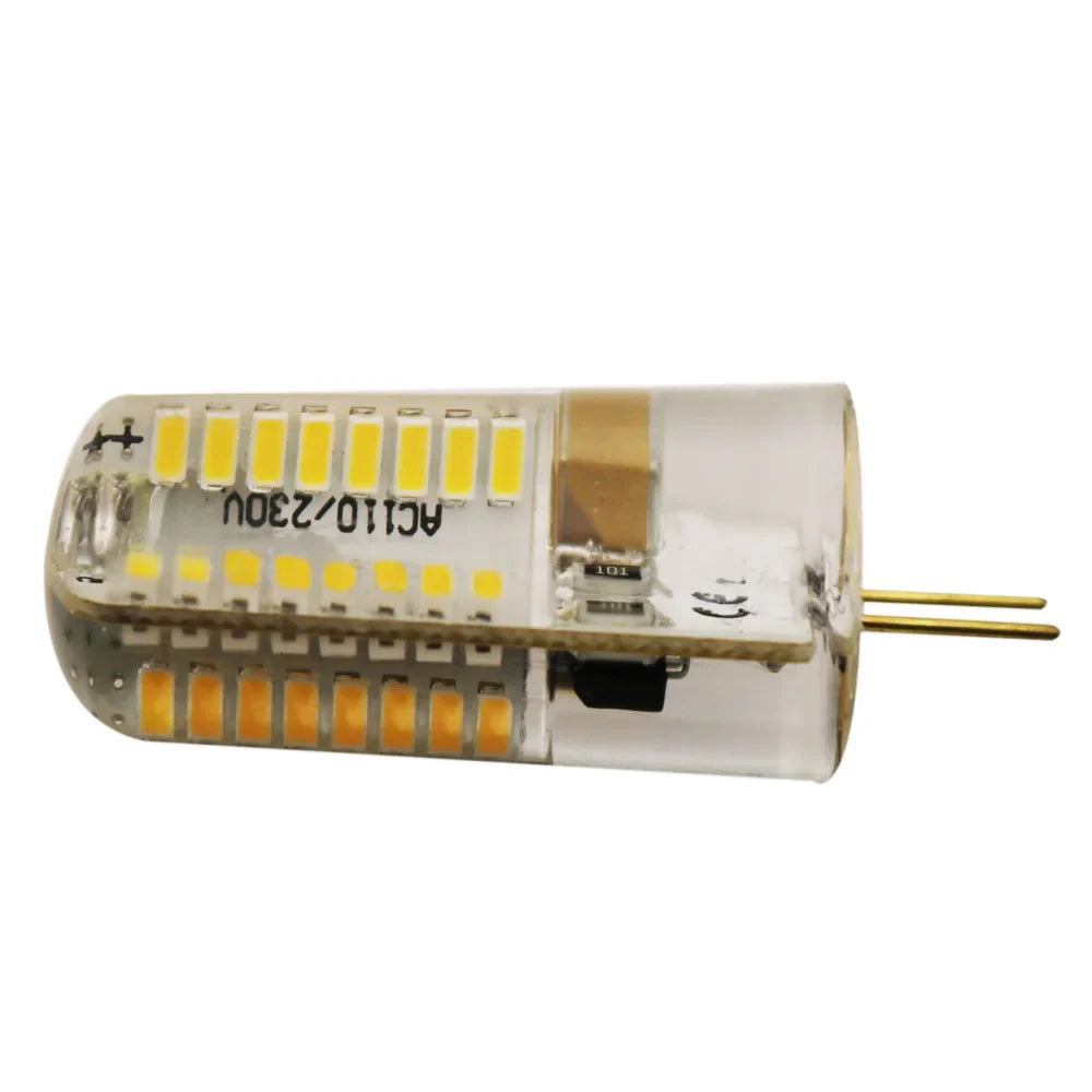 Afralia™ G4 4W LED Chandelier Bulb | 64 LEDs SMD 3014 Corn Light | Spotlight 12V 220V