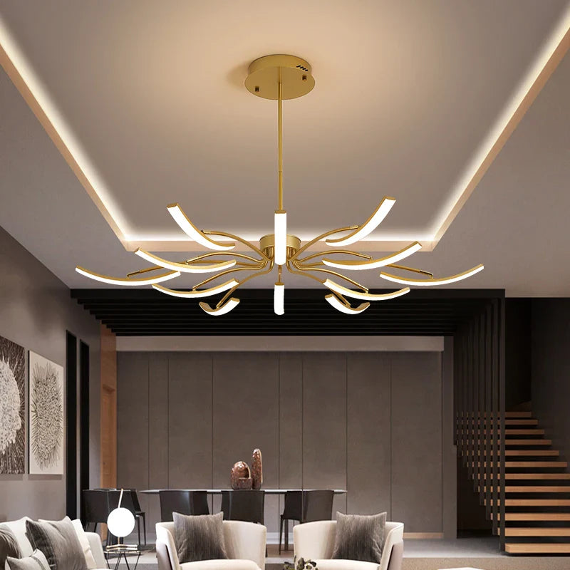 Afralia™ Modern Matte Black/White LED Ceiling Light for Living Room Bedroom, Adjustable