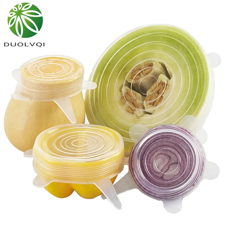 Afralia™ Silicone Stretch Lids Set - Universal Kitchen Cover Stopper Tools