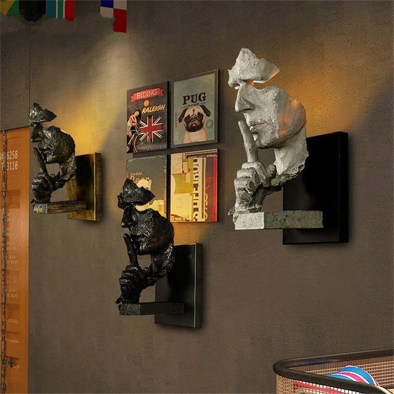 Afralia™ Retro Industrial Style Wall Sconce for Bar Restaurant Villa Decoration