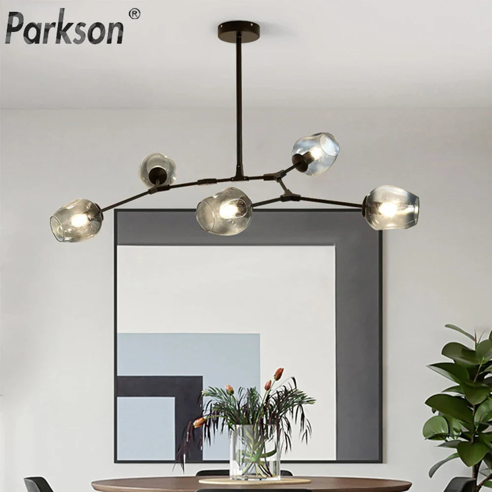 Afralia™ Modern Nordic Glass Chandelier for Home Decoration