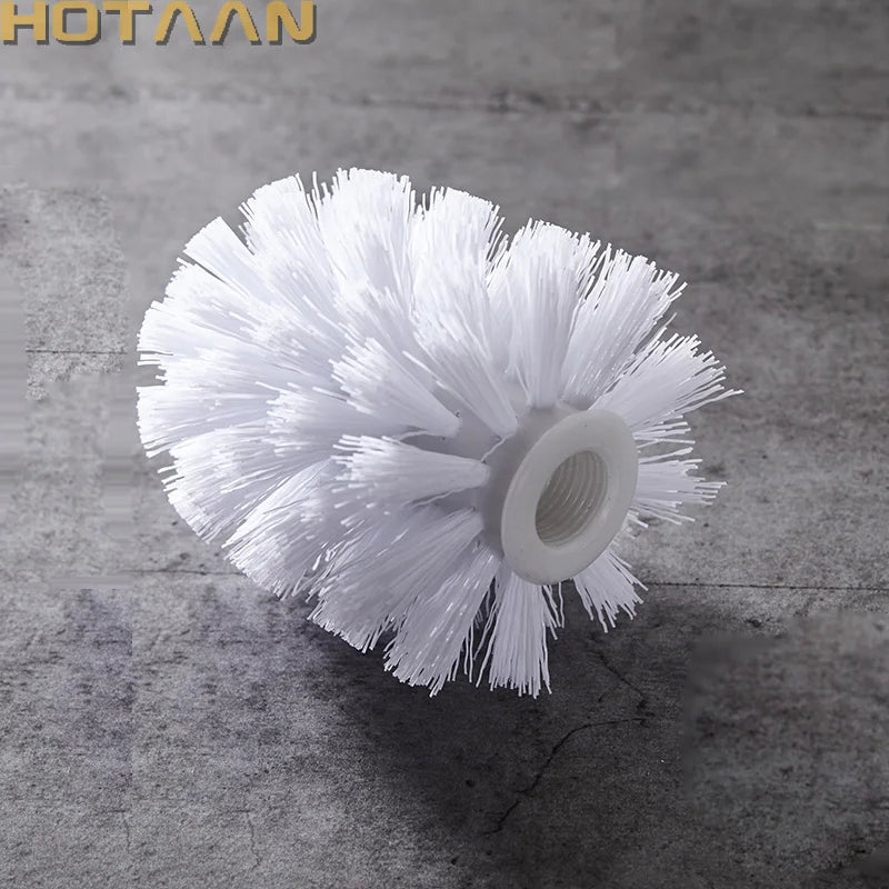 Afralia™ Toilet Brush Replacement Head - White - Bathroom Cleaning Tool