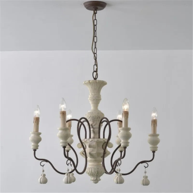 Afralia™ Rustic Iron Pendant Chandelier Vintage Industrial Lamps Ceiling Lighting Fixtures
