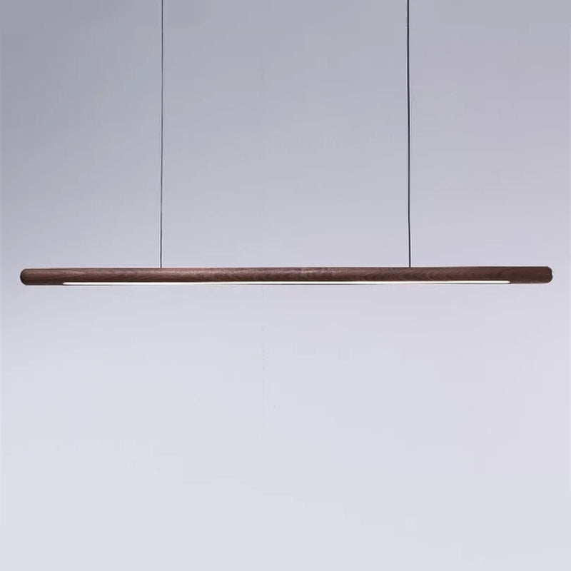 Afralia™ Black Walnut Wood Pendant Lights: Minimalist LED Dining Room Hanglamp