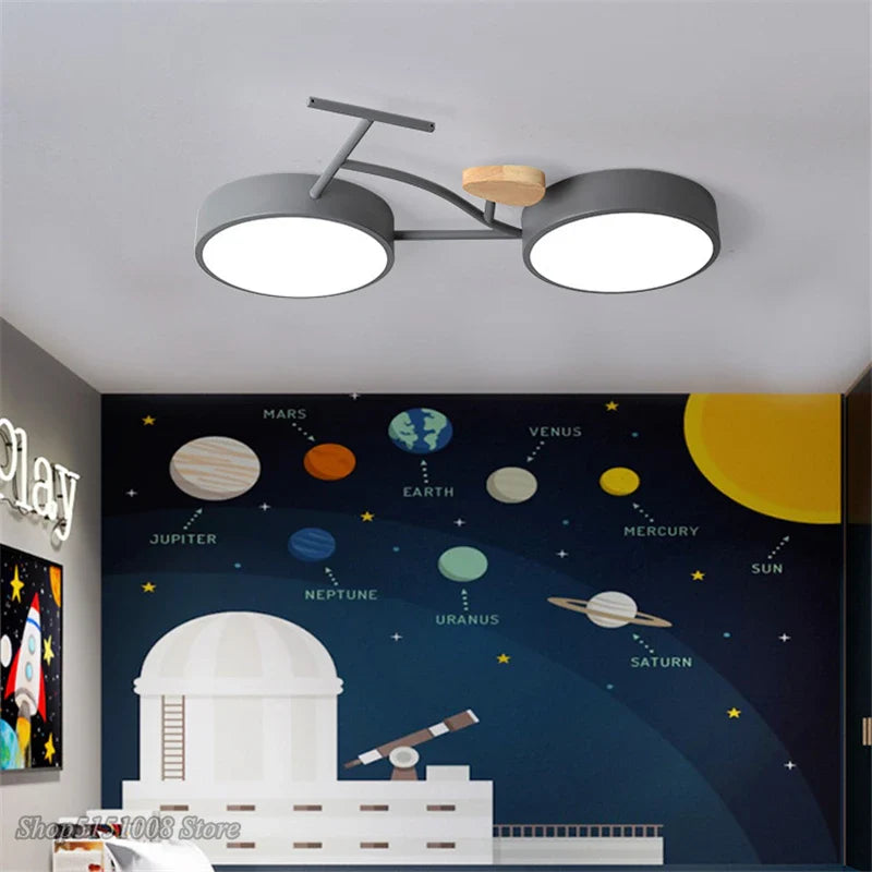 Afralia™ Kids LED Ceiling Lamp 3 Color Temperature, Nordic Design for Children's Room