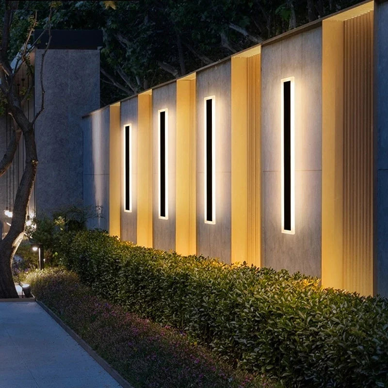 Afralia™ Aluminum Waterproof LED Outdoor Wall Lamp IP65 IP68 for Villa Courtyard