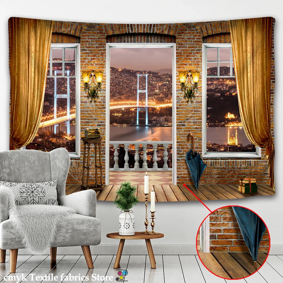 Afralia™ Mandala Wall Hanging Tapestry: 3D Printed Home Decor Blanket Yoga Mat Carpet