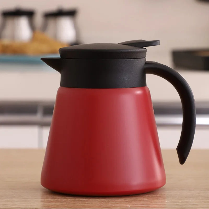 Afralia™ Stainless Steel Vacuum Insulated Coffee Carafe Tea Pot, 680ml
