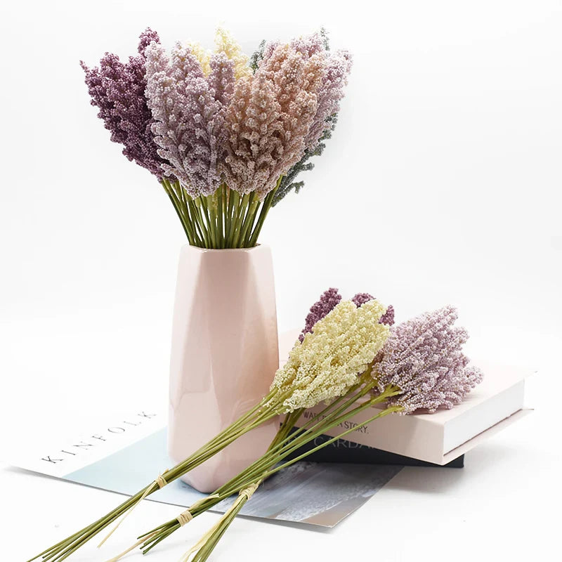 Afralia™ Lavender Artificial Flowers for Home Decor, Wedding, Christmas, DIY Vases