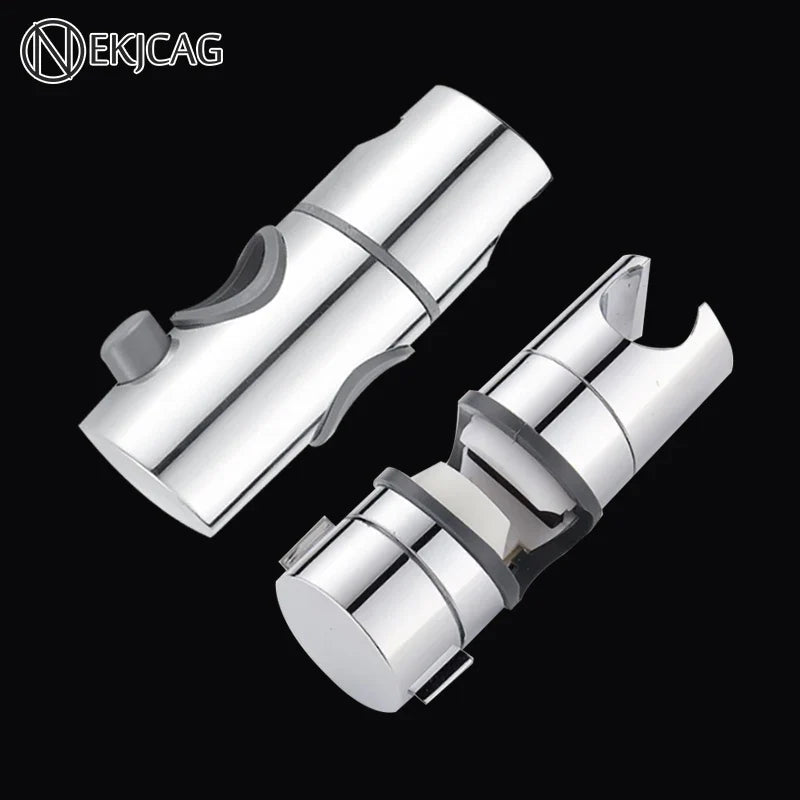 Afralia™ Adjustable Slider Shower Head Holder Bracket Chrome Mounting Accessory