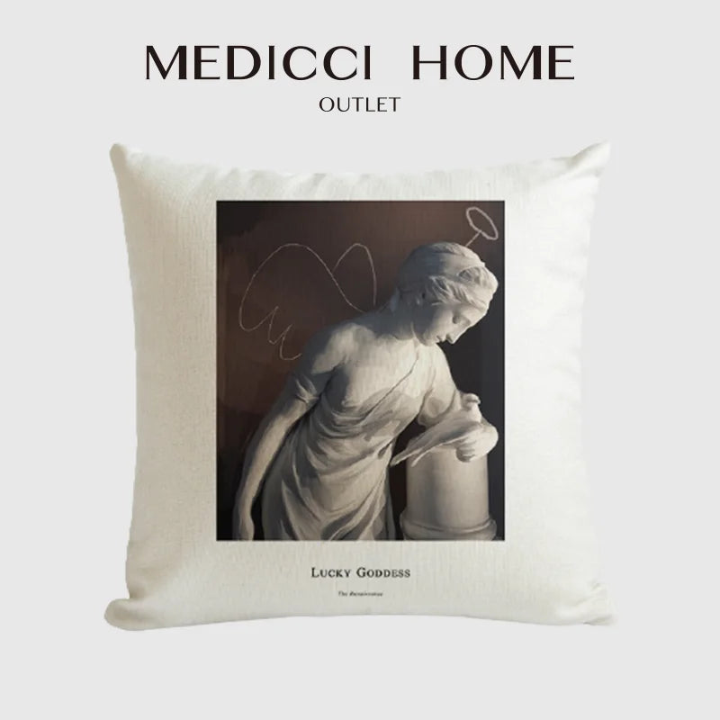 Afralia™ Shabby Chic Decor Cushion Cover 55x55cm