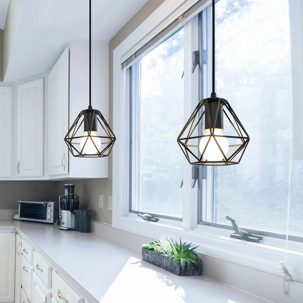Afralia™ LED Pendant Lights: Vintage Loft Hanging Lamps for Home Living Room Kitchen Decor