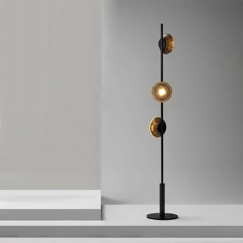 Ceto Glass Floor Lamp by Afralia™ - Vertical Nordic Design for Luxury Living Room