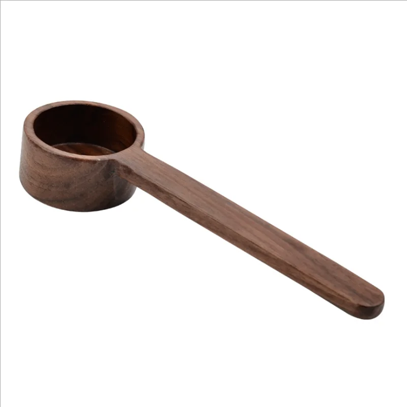 Afralia™ Walnut Coffee Scoop: 8g/10g Measuring Spoon for Ground Beans & Tea