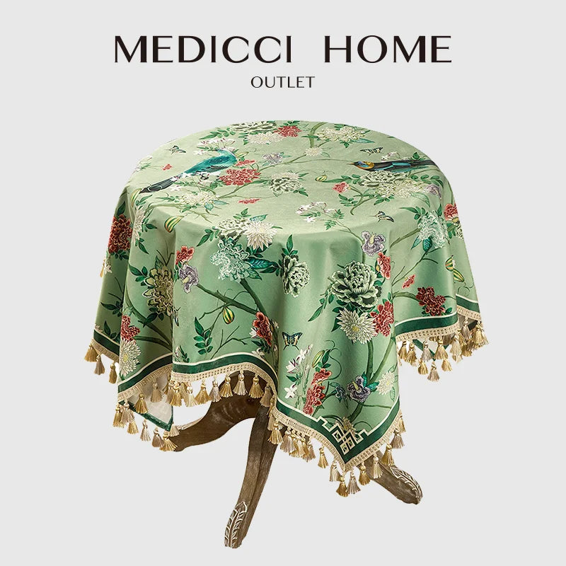 Afralia™ Velvet Round Tablecloth for Kitchen Dining Table: Elegant Tabletop Decor for Partie