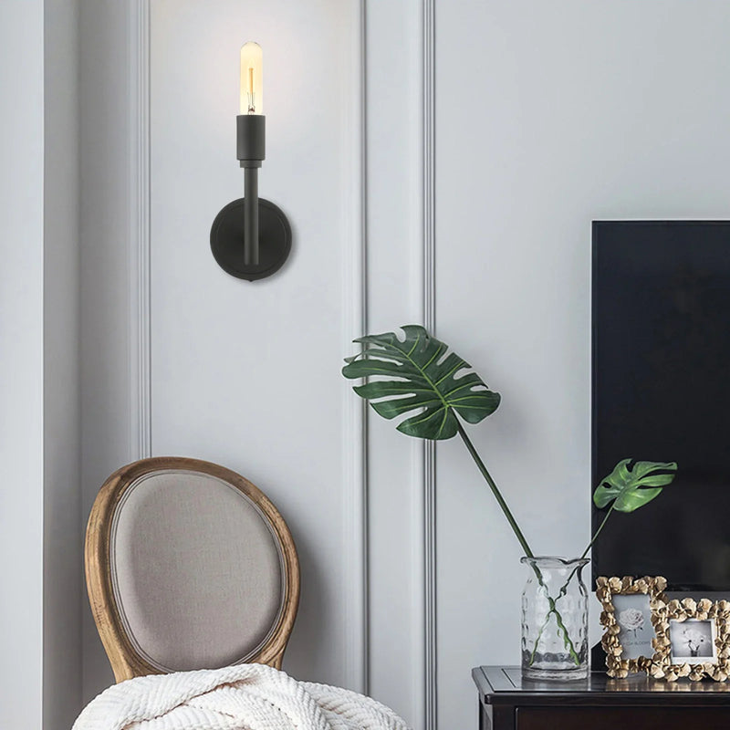 Afralia™ Industrial Antique Metal Wall Lamp for Minimalist Bedroom